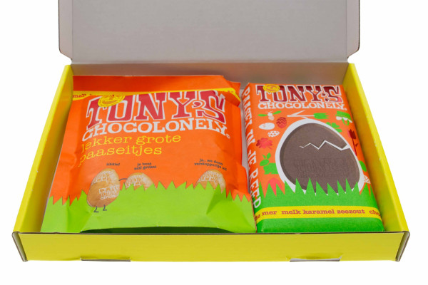 Tony’s Chocolonely paaspakket - Brievenbus