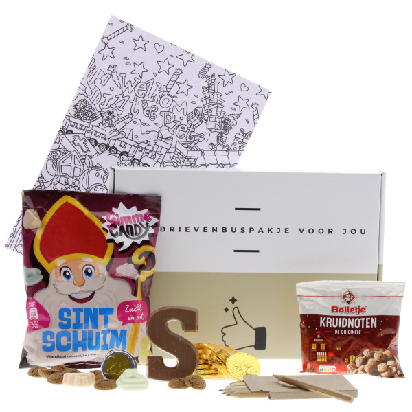 Sinterklaaspakket kleurplaat – Brievenbus