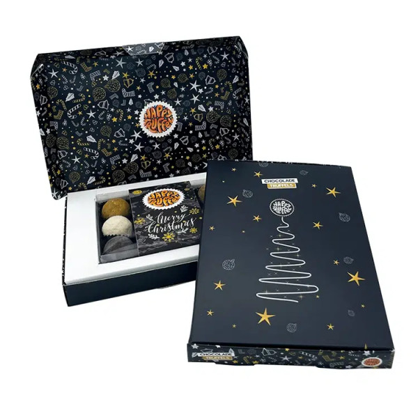 Chocoladetruffels Kerst giftbox