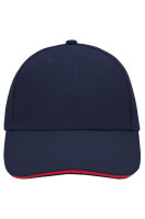 Navy/rood (ca. Pantone 296C
186C)